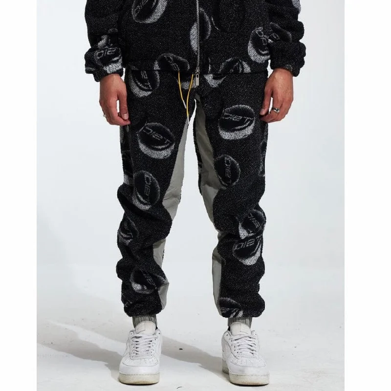 Men's Patterned Pants with PlaidsDiet Starts Monday Fleece Pill Pants (Black) DSM-HOL22-005 Men's Patterned Pants with PlaidsDiet Starts Monday Fleece Pill Pants (Black) DSM-HOL22-005