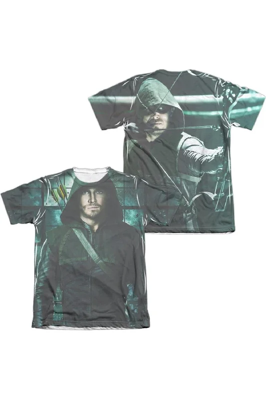 Men's Shirts with Hidden ButtonsArrow Two Sides (Front/Back Print) Adult Poly/Cotton Short Sleeve Tee / T-Shirt Men's Shirts with Hidden ButtonsArrow Two Sides (Front/Back Print) Adult Poly/Cotton Short Sleeve Tee / T-Shirt