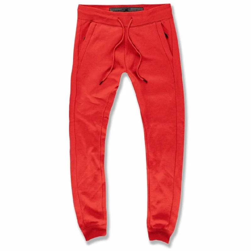 Men's Low-Waisted Pants for a Casual VibeJordan Craig Uptown Jogger Sweatpants (Red) 8720 Men's Low-Waisted Pants for a Casual VibeJordan Craig Uptown Jogger Sweatpants (Red) 8720