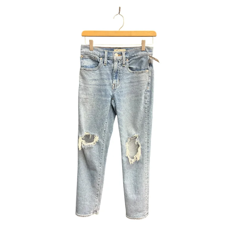 New Arrival Designer Men's JeansJeans Straight By Madewell In Blue Denim, Size: 0