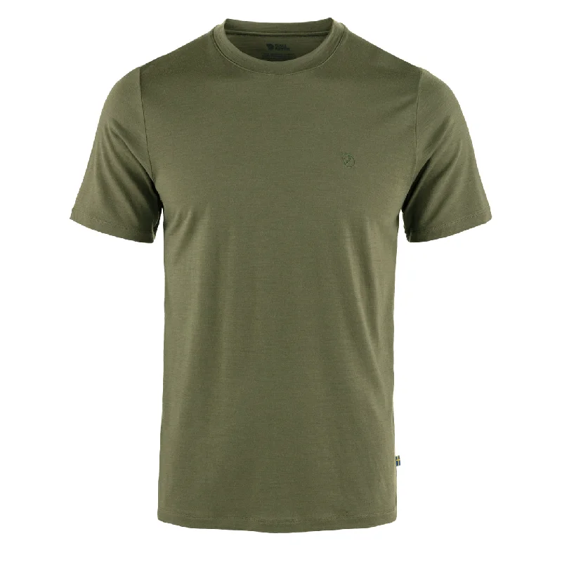Men's Shirts with Contrast StitchingFjallraven Hemp Blend T-shirt Green