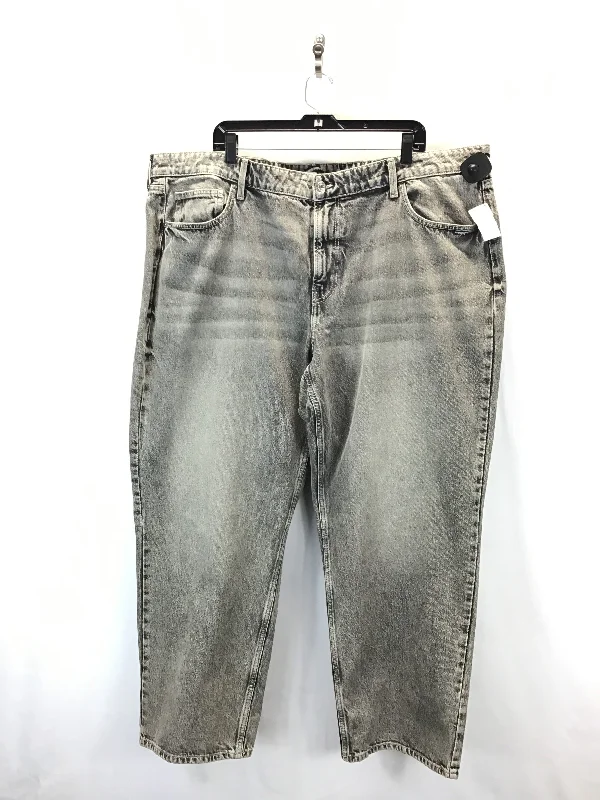 Leather Patch Men's JeansJeans Straight By Clothes Mentor In Grey, Size: 20