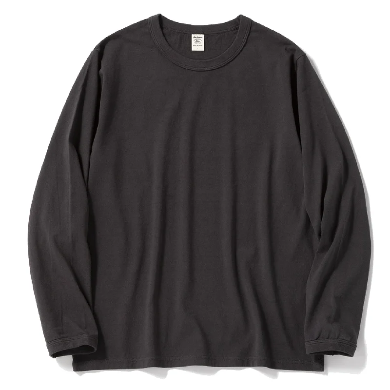 Men's Shirts with TiesJackman L/S Lead-off T-Shirt Sumikuro Ink Black