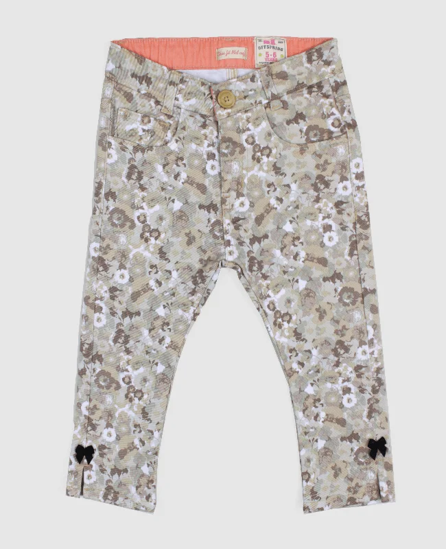 Men's Denim Shorts for SummerGirls 3Q Printed Capris
