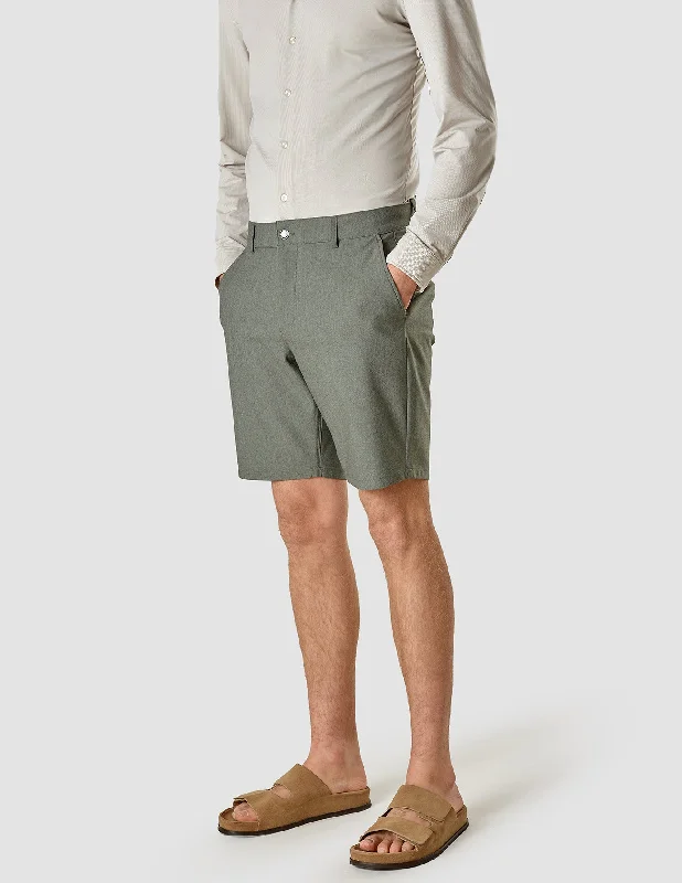 Men's Dress Pants for Special EventsEssential Shorts Green Melange