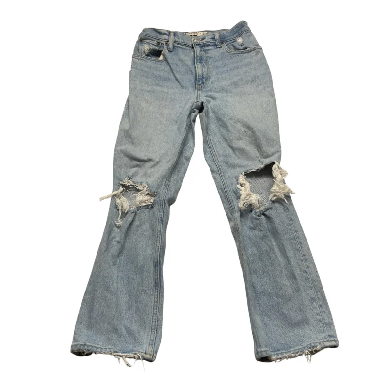New Arrival Men's JeansJeans Straight By Abercrombie And Fitch In Blue Denim, Size: 0