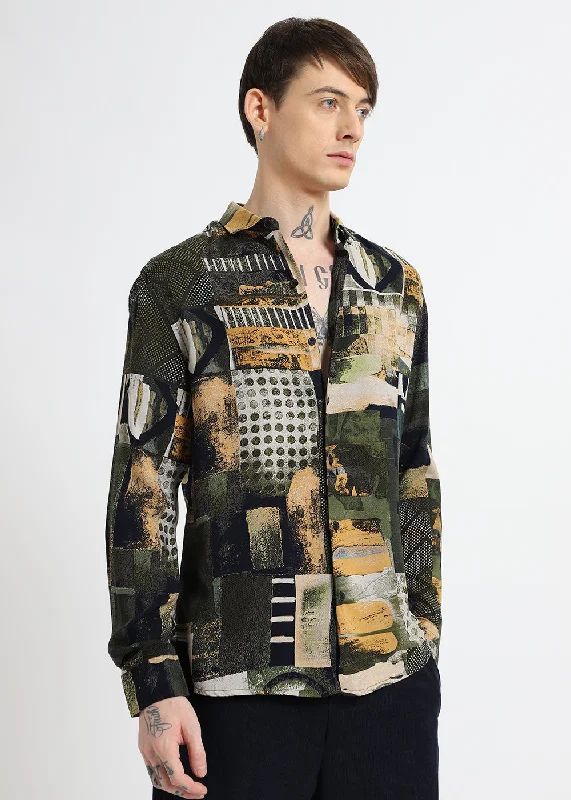 Men's Vintage T-Shirts for a Retro VibeOlive Grove Feather Shirt