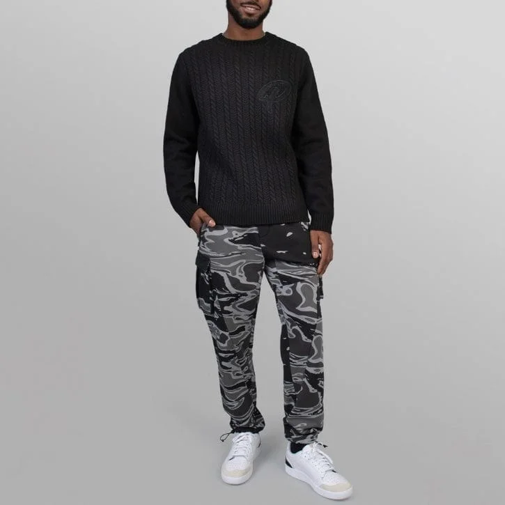 Men's Pants with Patchwork PatternsPaper Planes Brushcamo Cargo Pants (Tiger Shadow Camo) 600092