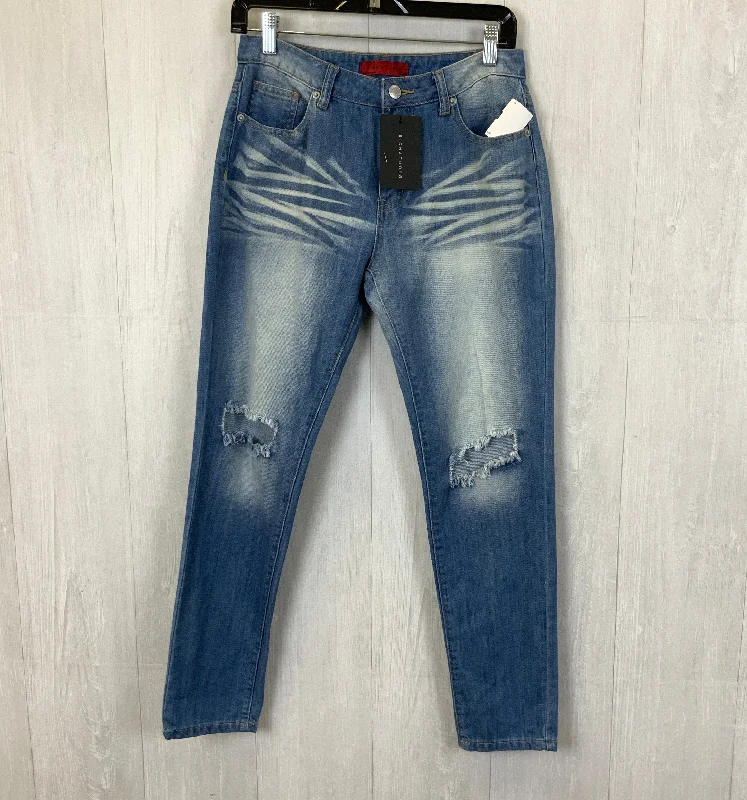 Men's Jeans with a Distressed LookJeans Skinny By Clothes Mentor In Blue Denim, Size: 8