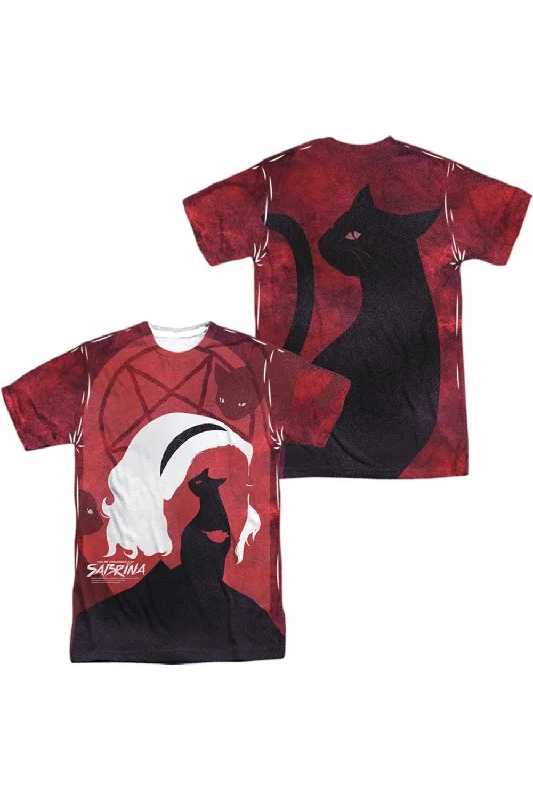 Men's Shirts with Plaid PatternsChilling Adventures Of Sabrina Cats (Front/Back Print) Short Sleeve Adult Poly Crew Tee / T-Shirt Men's Shirts with Plaid PatternsChilling Adventures Of Sabrina Cats (Front/Back Print) Short Sleeve Adult Poly Crew Tee / T-Shirt