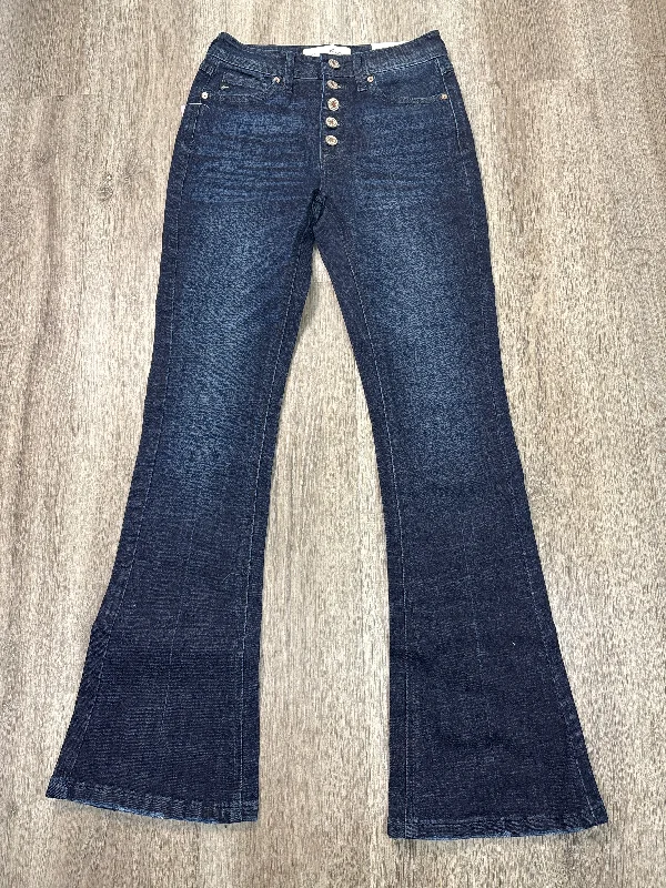 Comfortable Men's JeansJeans Flared By Kancan In Blue Denim, Size: 0