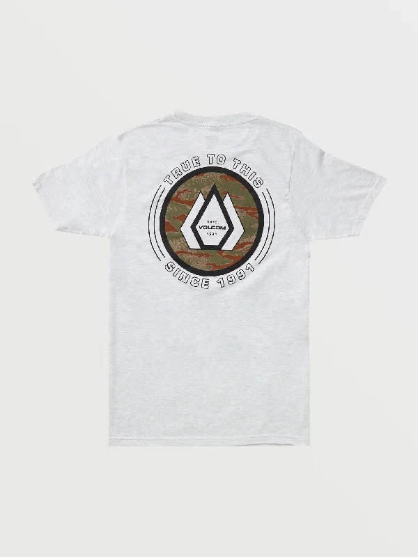 Men's Shirts with Logo EmbossmentsLink Fill Short Sleeve T-Shirt - Ash Heather