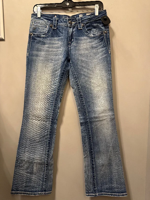 Light Blue Denim Men's JeansJeans Boot Cut By Miss Me In Blue Denim, Size: 6