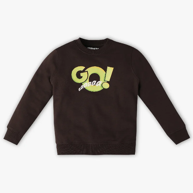 Men's Shirts with Appliquéd SleevesBoys Printed Full Sleeve Crew Neck Slogan Sweat Tee Men's Shirts with Appliquéd SleevesBoys Printed Full Sleeve Crew Neck Slogan Sweat Tee