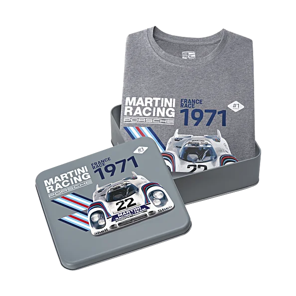 Men's Shirts for HuntingPorsche Collectors T-Shirt (Unisex) 1971 No. 21 - Martini Racing