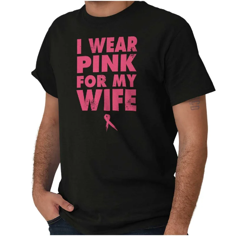 Men's Fishing Shirts for Water SportsWear Pink For My Wife T Shirt