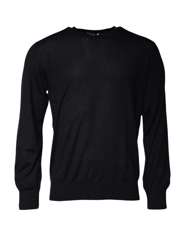 Men's Sweaters with Hooks and LoopsDolce & Gabbana Cashmere Crew Neck Pullover Men's Sweater (Pre-Owned)