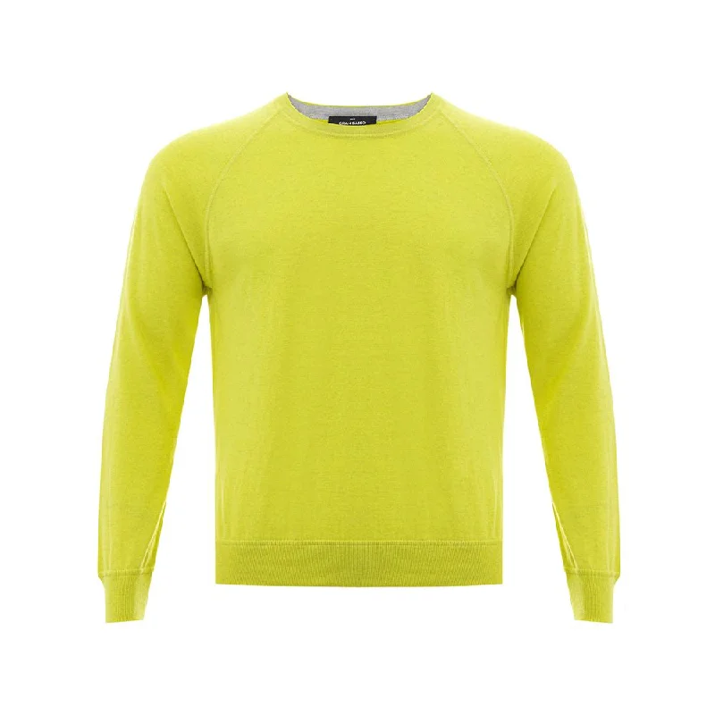 Men's Sweaters with Ribbed WaistbandsGran Sasso Sunny Italian Cotton Men's Sweater
