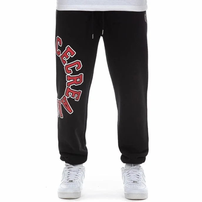 Men's Pants with Belt LoopsIce Cream Orientation Sweatpants (Black) 431-1105