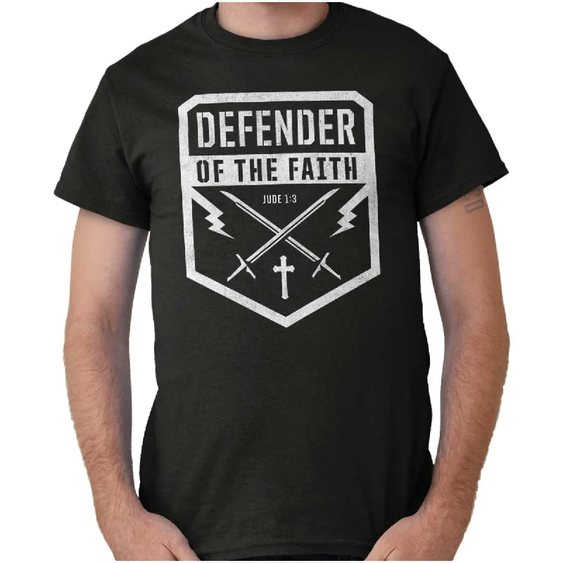 Men's Casual Friday Shirts for Relaxed Office DaysDefender of the Faith T Shirt