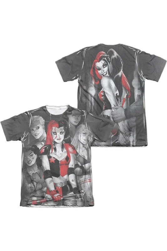 Men's Performance Shirts for SportsBatman Bad Girls (Front/Back Print) Adult Poly/Cotton Short Sleeve Tee / T-Shirt