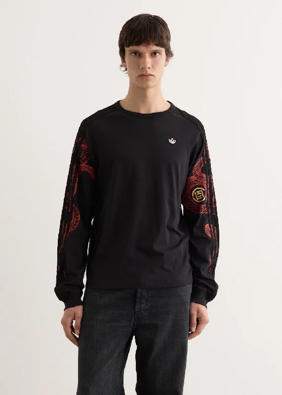 Men's Shirts with Belt Attachmentsx Clot by Edison Chen Raglan Long Sleeve T-Shirt