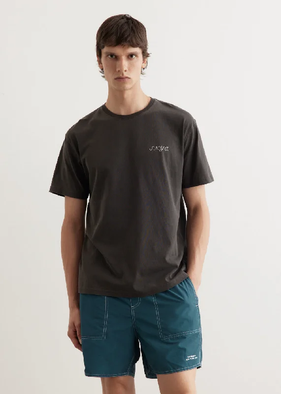 Men's Shirts with Rounded HemlinesPigment Dyed SNYC Short Sleeve T-Shirt