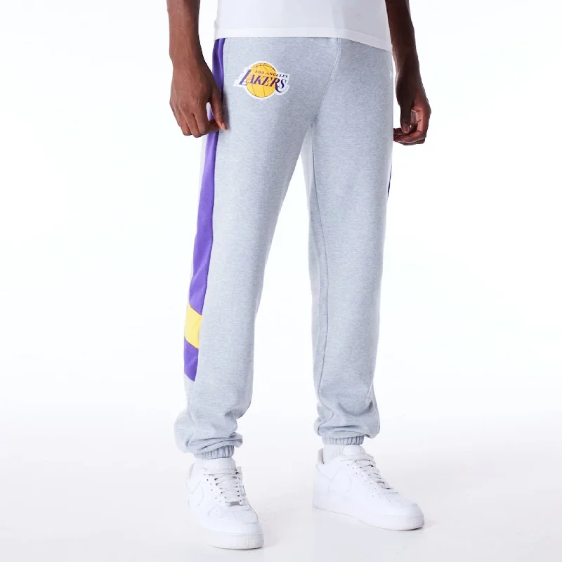 Men's Pants with UV ProtectionLA Lakers NBA Panel Grey Fleece Joggers