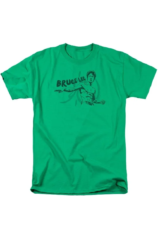 Men's Shirts with CollarsBruce Lee Brush Lee Short Sleeve Adult Tee / T-Shirt
