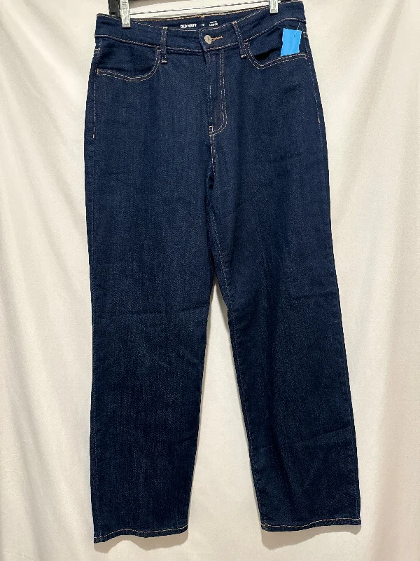 Wash and Wear Men's JeansJeans Wide Leg By Old Navy In Blue Denim, Size: 10