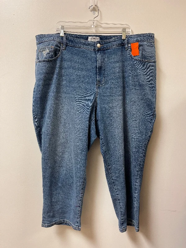 Slim-Fit Men's JeansJeans Straight By Lane Bryant In Blue Denim, Size: 22