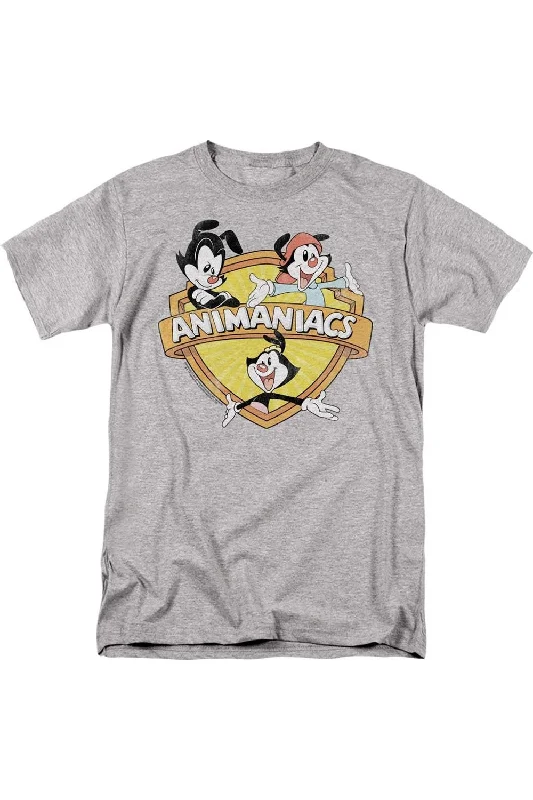 Men's Shirts with Abstract DesignsAnimaniacs Shielded Animaniacs Short Sleeve Adult Tee / T-Shirt Men's Shirts with Abstract DesignsAnimaniacs Shielded Animaniacs Short Sleeve Adult Tee / T-Shirt