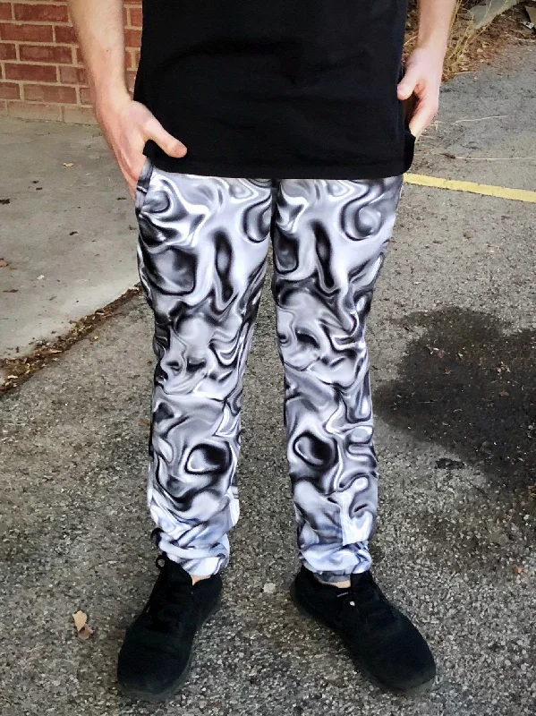 Men's Pants with Button-Down PocketsLiquid Metal Unisex Joggers