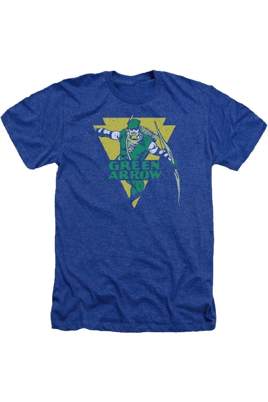 Men's Shirts with Bow TiesDC Comics Distressed Arrow Adult Heather Tee / T-Shirt