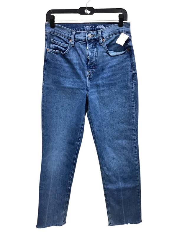Men's Jeans with Embroidered LogosJeans Straight By Old Navy In Blue Denim, Size: 6