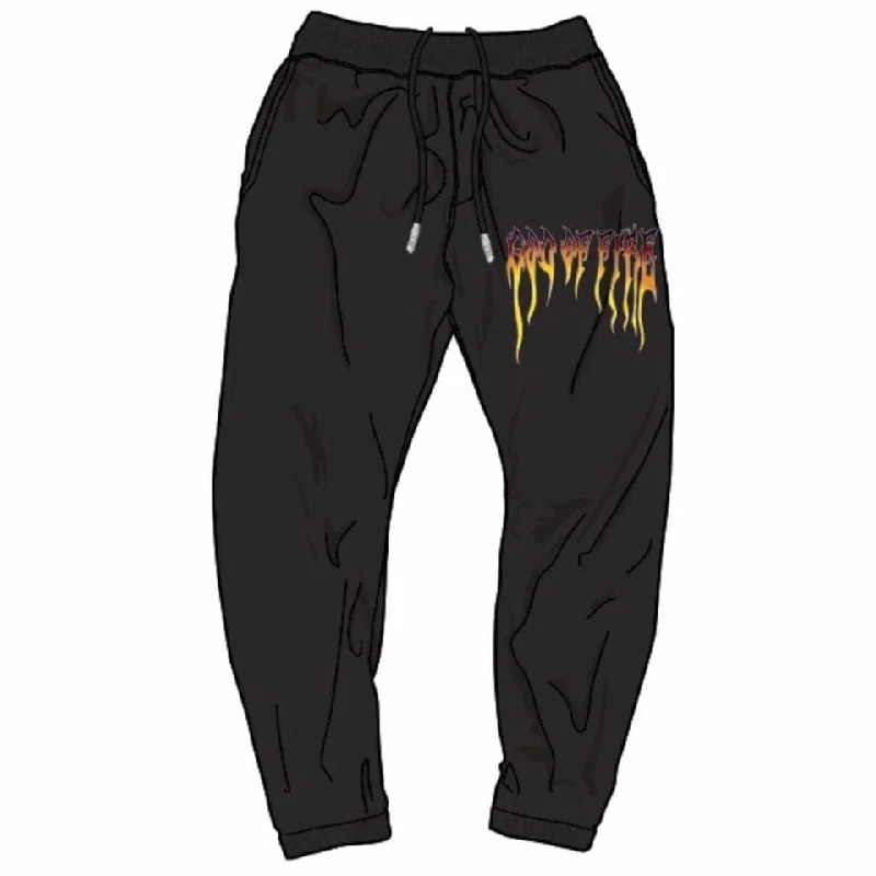 Men's Pants with Shallow PocketsIro-Ochi God Of Fire Joggers (Black) 322-36639