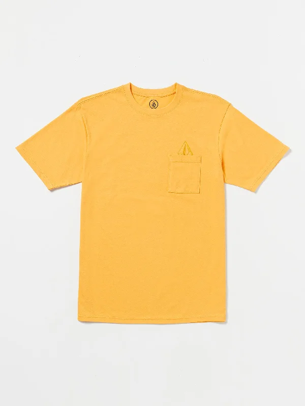 Men's Shirts with Raw-Edge HemlinesLolani Crew Short Sleeve T-Shirt - Marigold