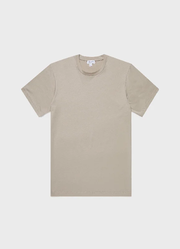Men's Shirts for Beach OutingsMen's Riviera Midweight T-shirt in Ash Grey