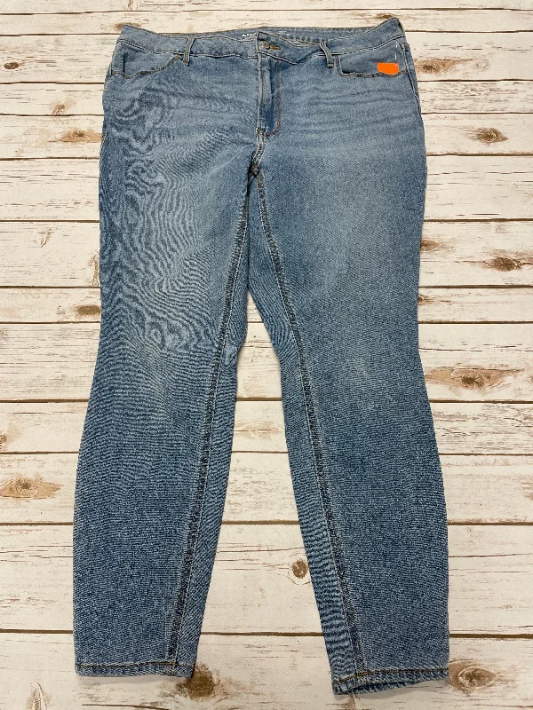 Dark Indigo Men's JeansJeans Skinny By Old Navy In Blue Denim, Size: 20