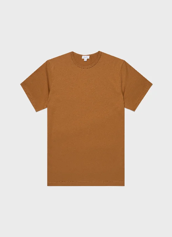 Men's Shirts with Animal PrintsMen's Classic T-shirt in Golden Brown