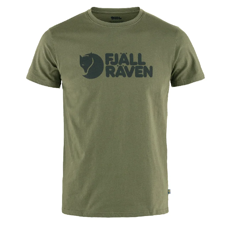 Durable Men's Work ShirtsFjallraven Logo T-Shirt Laurel Green