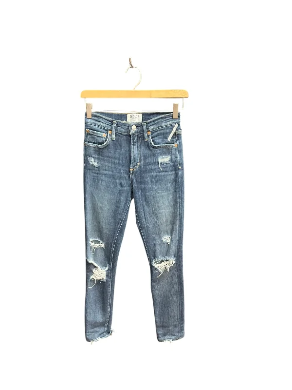 Hipster Men's JeansJeans Cropped By Cma In Blue Denim, Size: 0