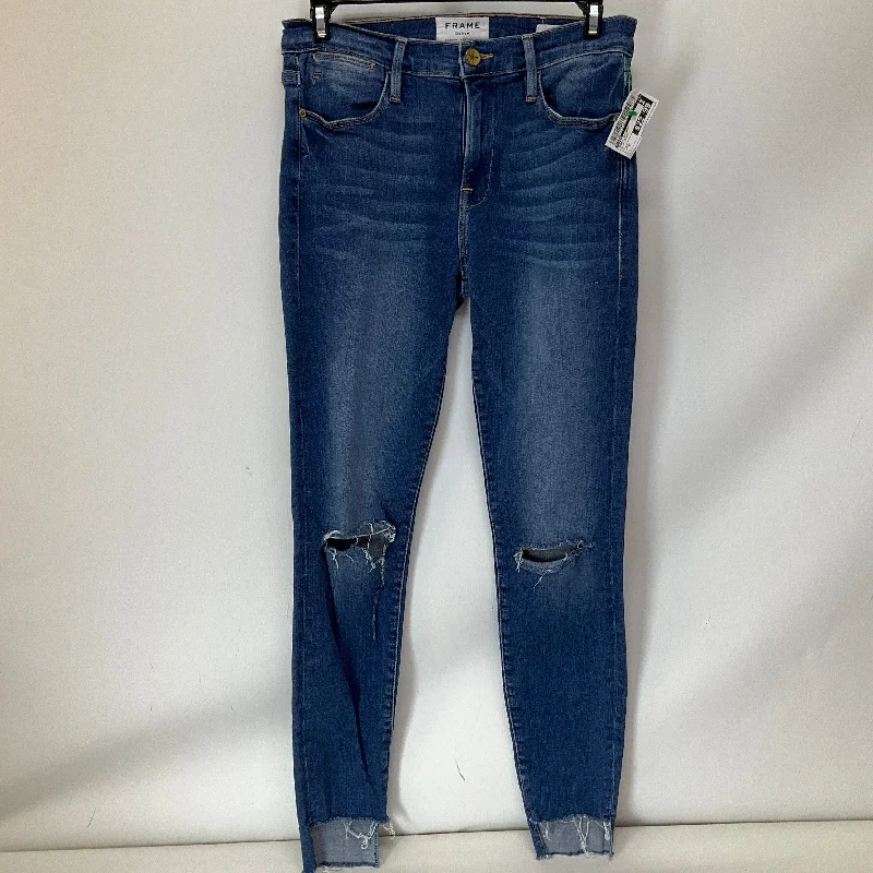Rip and Tear Men's JeansJeans Skinny By Frame In Blue Denim, Size: 2