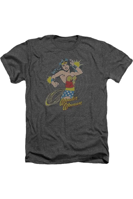 Men's Shirts for Outdoor ActivitiesDC Comics Spinning Adult Heather Tee / T-Shirt