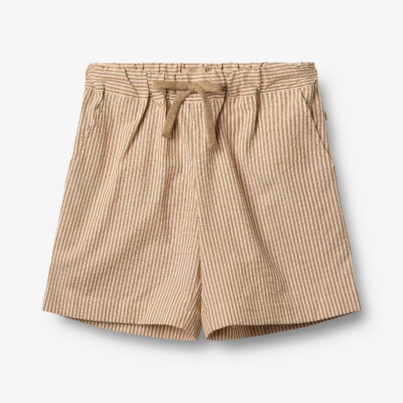 Men's Patterned Pants with StripesShorts Cuba - caramel stripe