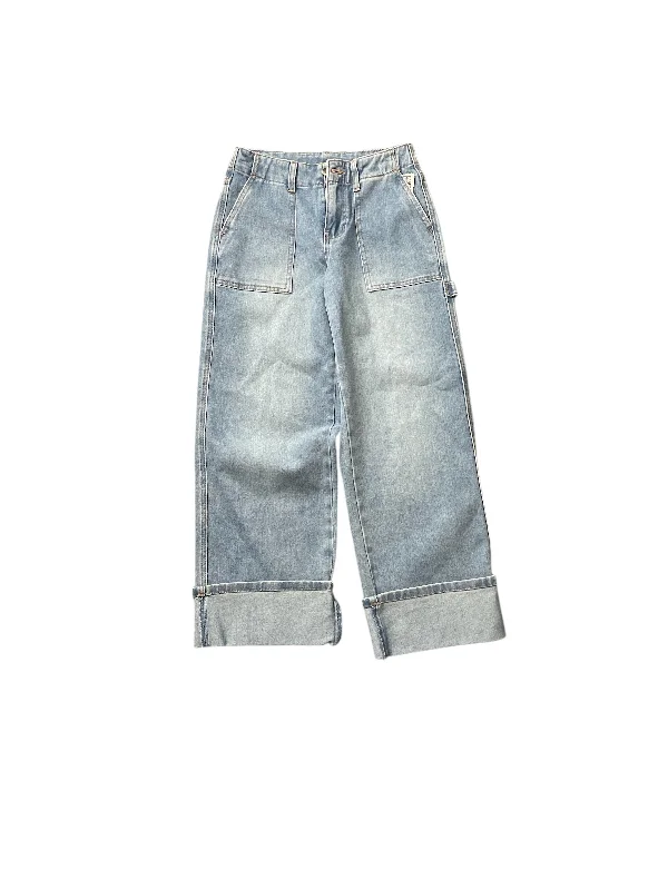 Yoked Back Men's JeansJeans Wide Leg By Clothes Mentor In Blue, Size: 0