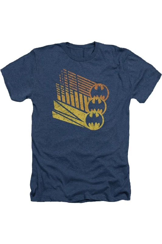 Men's Shirts with Button-Down CollarsBatman Bat Signal Shapes Adult Heather Tee / T-Shirt Men's Shirts with Button-Down CollarsBatman Bat Signal Shapes Adult Heather Tee / T-Shirt