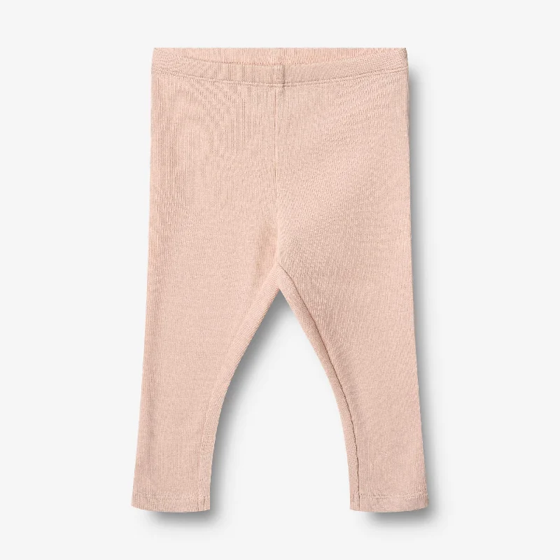 Men's Patterned Pants with StripesRib Leggings Maddy - powder