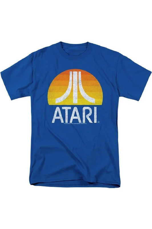 Men's Flowy Shirts for a Relaxed LookAtari Sunrise Eroded Short Sleeve Adult Tee / T-Shirt Men's Flowy Shirts for a Relaxed LookAtari Sunrise Eroded Short Sleeve Adult Tee / T-Shirt