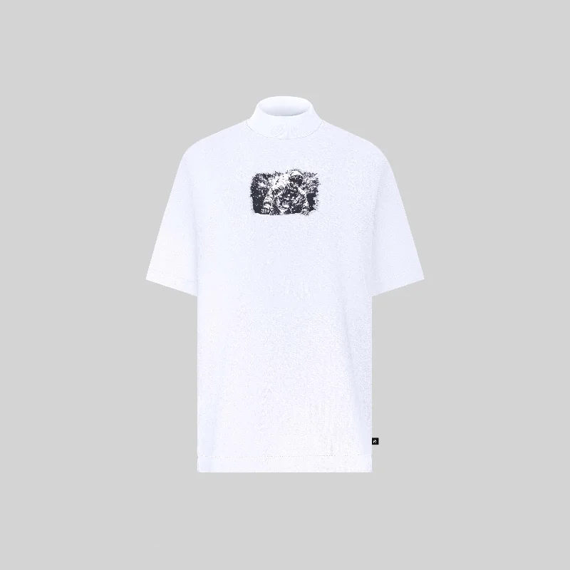 Men's Shirts with Hidden PocketsROUGE T-SHIRT OVERSIZE WHITE